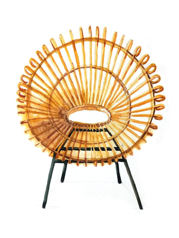 ilustracja krzesło